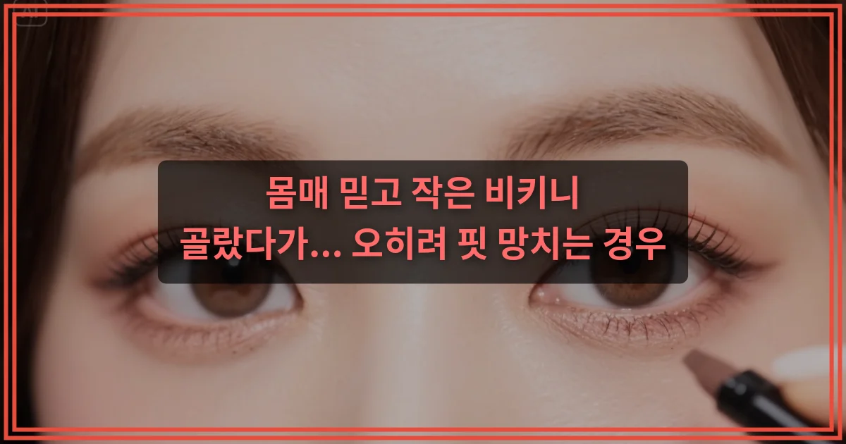 몸매 믿고 작은 비키니 골랐다가... 오히려 핏 망치는 경우